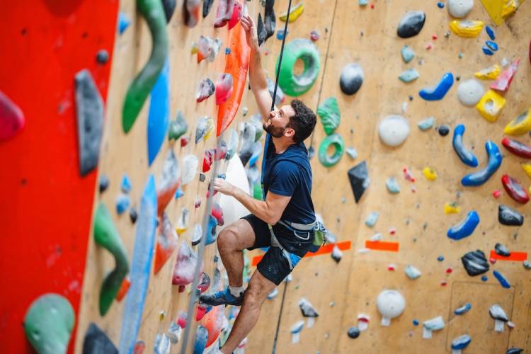 indoor rock climbing