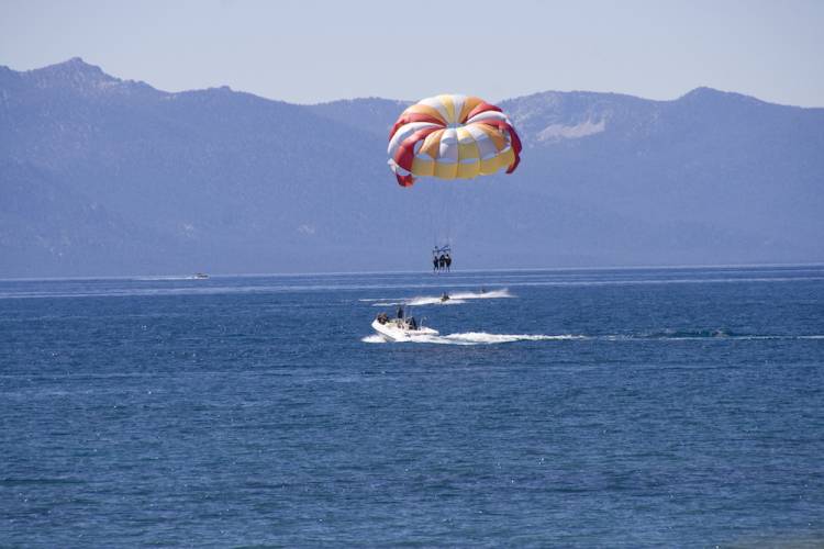parasail water activities lake tahoe