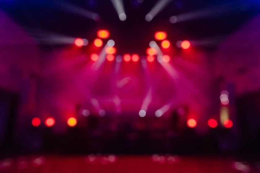 night club blurry