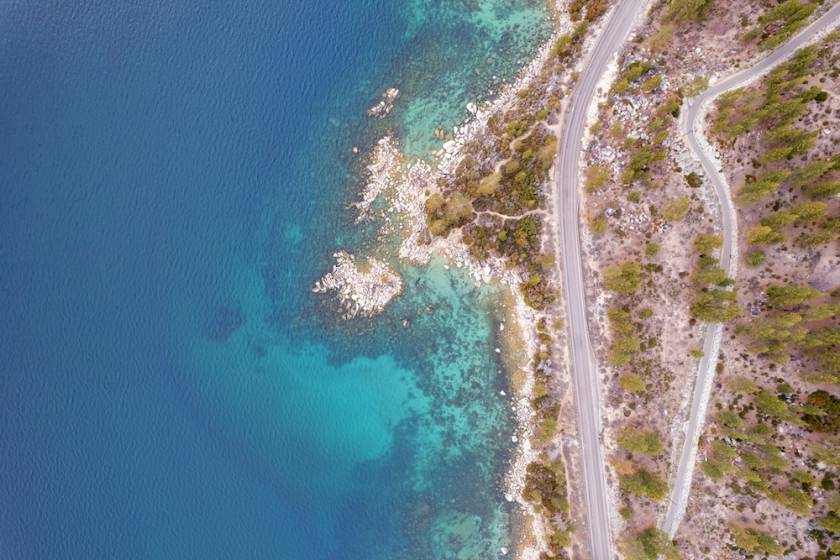 Lake Tahoe Birds eye View afternoon